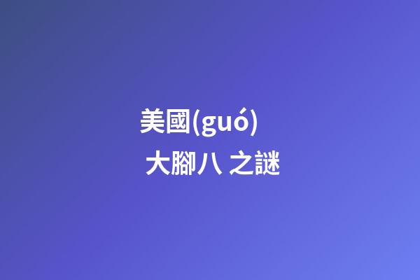 美國(guó) 大腳八 之謎